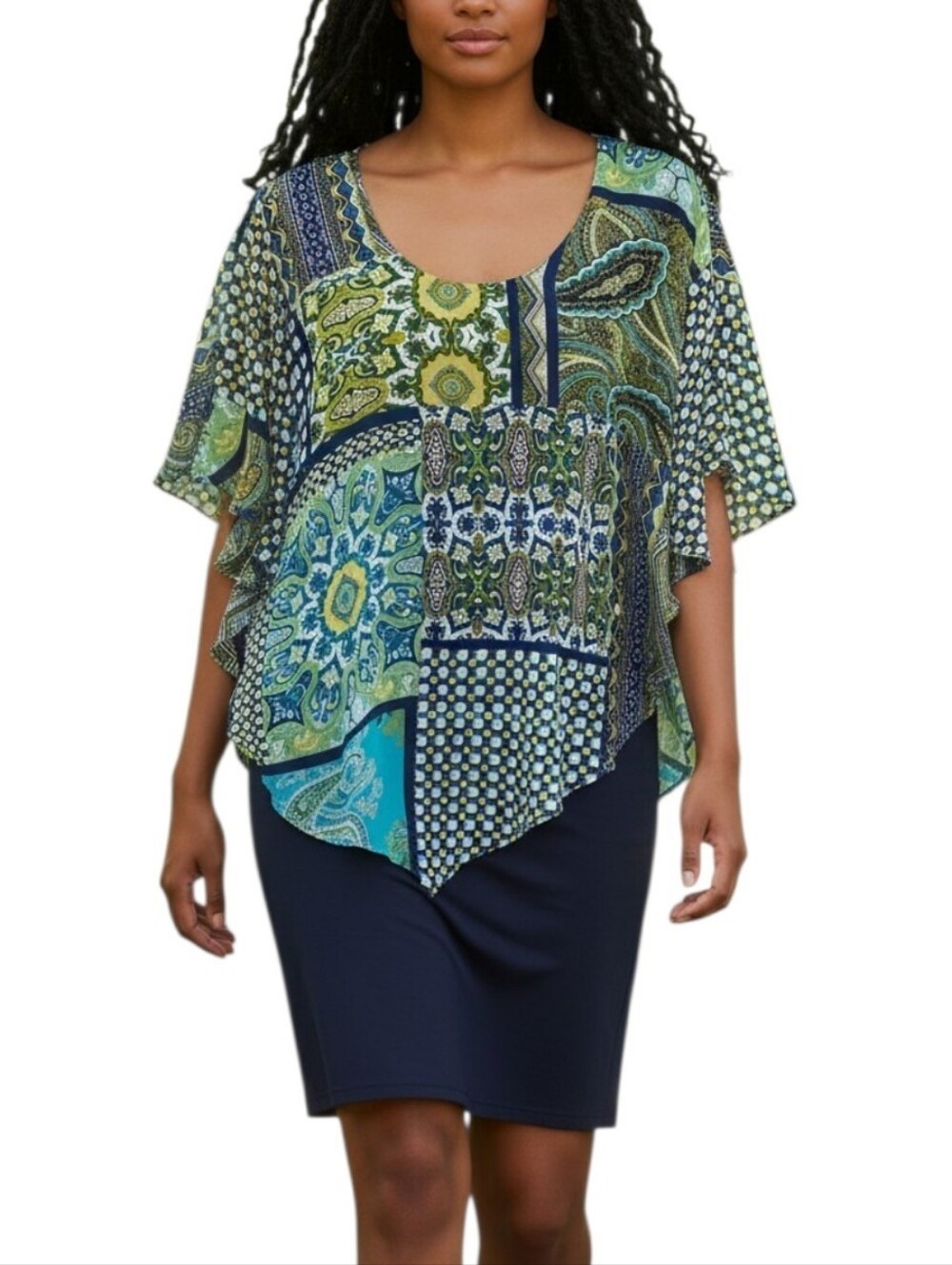 Enfocus Poncho Top Sheath Dress